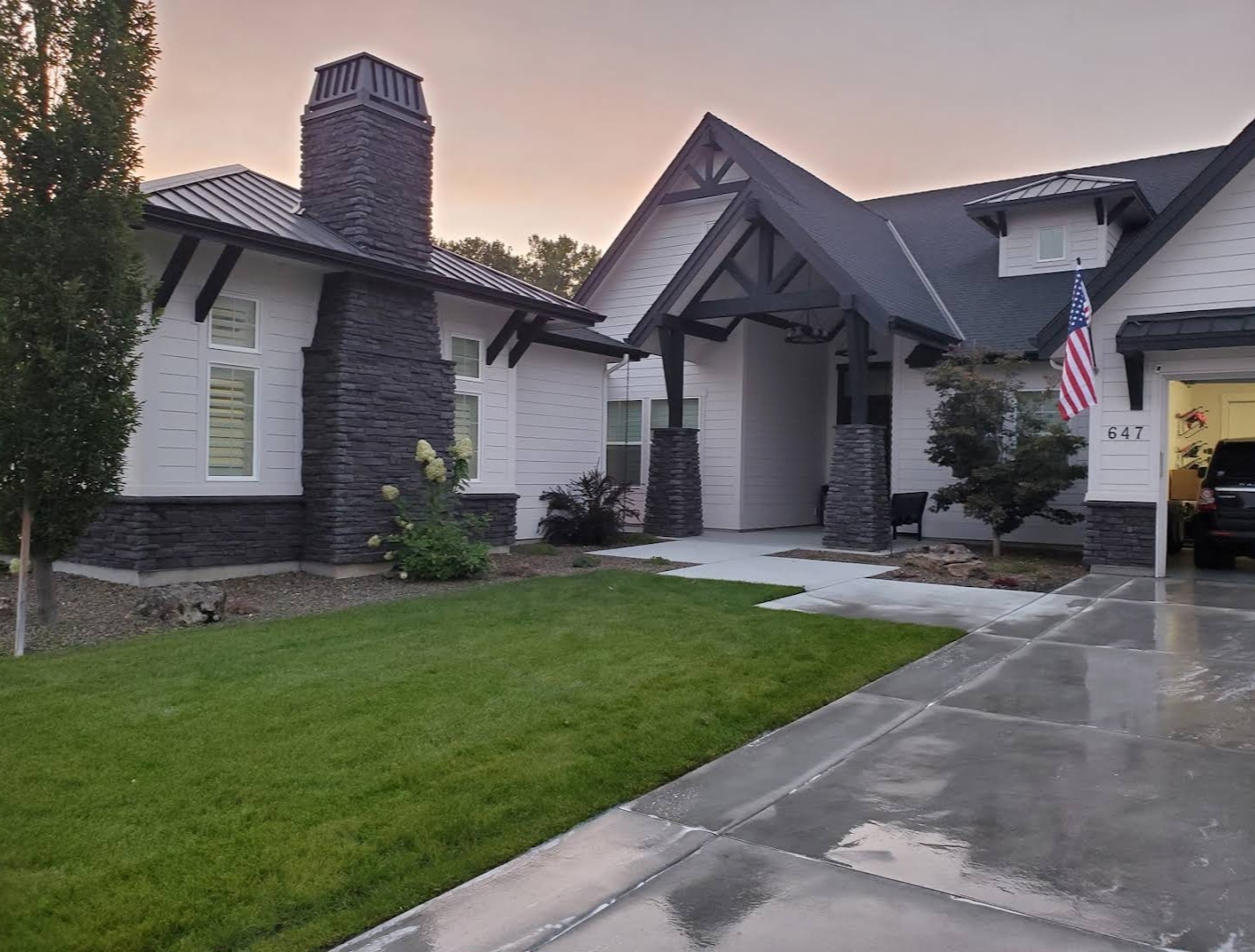 House Washing Before and After Boise